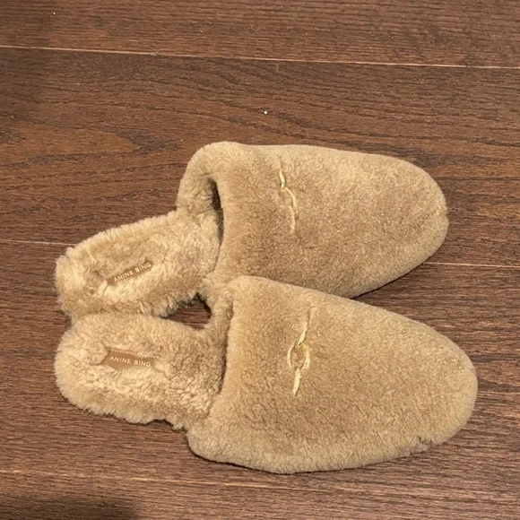Annie Bing Shearling Mules Size 41/11 - Picture 4 of 6